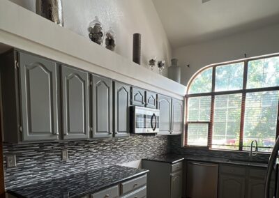 kitchen cabinets painted gray