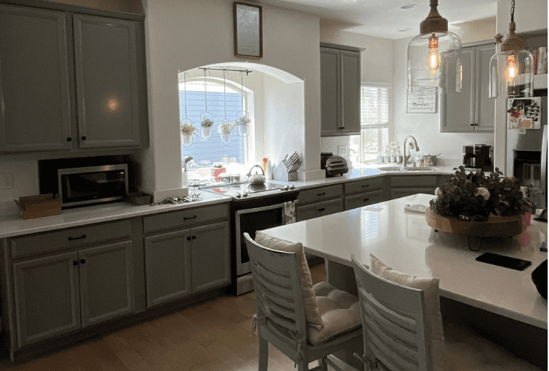 kitchen cabinets painted shade grown